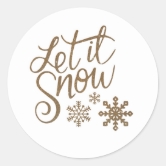 Let it Snow Stickers